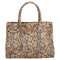 Enrico Benetti Jackie 66446 - dames handtas - slangenprint - bruin