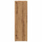 vidaXL - Badkamerkast - 30x30x95 - cm - bewerkt - hout - artisanaal - eikenkleur