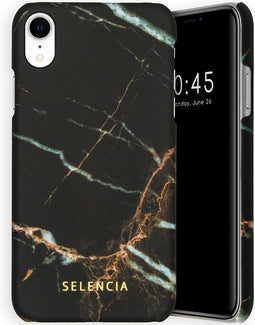 Selencia Hoesje Geschikt voor iPhone Xr Hoesje - Selencia Maya Fashion Backcover - zwart