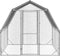 vidaXL - Kippenren - met - dak - 2,5x2x2,25 - m - gegalvaniseerd - staal