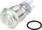 TRU COMPONENTS TC-10090948 LAS1-AGQ-11ZE/G/24V/S Vandalismebestendige druktoets 250 V/AC 3 A 1x aan/aan Continu Groen I