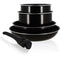 Kookgereiset - Inductie - MENASTYL - 6020437 - Antiaanbak aluminium - 5-delig - Afneembare handgr...