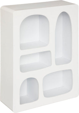 Atmosphera Wandplank Rivi - Wit - 45 x 65 cm