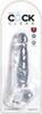 Pipedream - King Cock - Dildo met Balzak - 20,5 cm - Transparant
