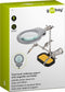 Goobay 51226 - 3e hand met vergrootglas en LED's - Zwaar statief met soldeerbouthouder en spons