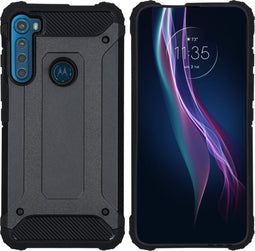 iMoshion Hoesje Geschikt voor Motorola One Fusion Plus Hoesje - iMoshion Rugged Xtreme Backcover - Zwart
