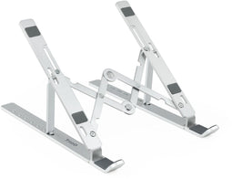 TooQ TQLRS0033-AL - Inklapbare laptopsteun - Opvouwbaar en antislip - Zilverachtig