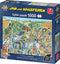 Jan van Haasteren - De Wijngaard - 1000 stukjes puzzel - Legpuzzel