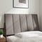vidaXL - Hoofdbordkussen - 90 - cm - stof - taupe