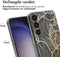 imoshion Hoesje Geschikt voor Samsung Galaxy S24 Plus Hoesje Siliconen - imoshion Design hoesje - Meerkleurig / Golden Leaves Transparant