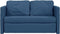 vidaXL - Slaapbank - vloermodel - 2-in-1 - 112x174x55 - cm - stof - blauw