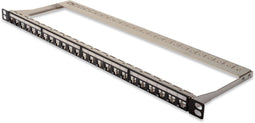 Assmann DN-91422 - Patchpaneel 24 poorten CAT 6A - 0,5 HE - Zwart (RAL 9005)
