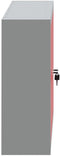 vidaXL - Gereedschapskast - Muurbevestigd - Rood - 100x20x55 - cm - Staal