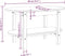 vidaXL - Salontafel - 80x45x45 - cm - massief - grenenhout - zwart