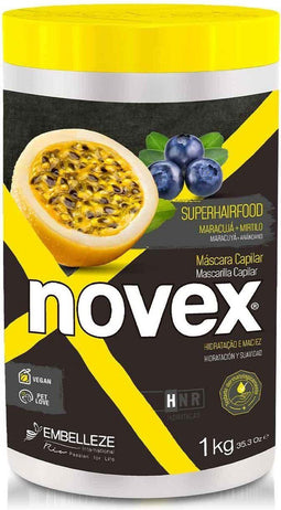 Haarmasker Novex Superhairfood Bosbessen Passievrucht