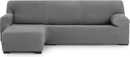 Hoes voor chaise longue met korte armleuning links Eysa THOR Donker grijs 110 x 110 x 310 cm