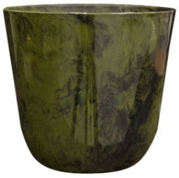 Pot Palermo marble green D19 H17 cm