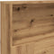 vidaXL - Hoofdbordkast - 180x19x103,5cm - bewerkt - hout - artisanaal - eikenkleur