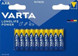 Varta Longlife Power AAA - Alkaline Batterijen - 10 stuks (10-pack)