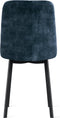 Refurna - Eetkamerstoel Minsk Velvet Petrol Set van 2