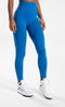 Gorilla Wear Olivia - Seamless Leggings - Hoog Getailleerd Squat-proof - Blauw (S/M)