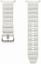 Samsung Galaxy Watch Ultra - Peakform Rubberen Band - Sterk geweven materiaal - Wit