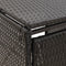 vidaXL - Containerberging - dubbel - 140x80x117 - cm - poly - rattan - zwart