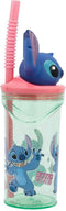 Disney Lilo & Stitch 3D Drinkbeker met Rietje - 360 Ml. - Bioscoopbeker