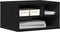 vidaXL - Printerstandaard - Zwart - Eiken - 40x32x22,5 - cm - Geengineerd - Hout