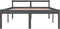 vidaXL - Seniorenbed - massief - grenenhout - grijs - 135x190 - cm