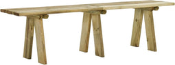 vidaXL - Tuinbank - 160 - cm - geïmpregneerd - massief - grenenhout