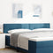 vidaXL - Hoofdbord - met - knopen, - tufted, - donkerblauw, - 200 - cm, - fluweel