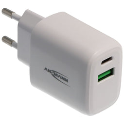 Ansmann HC218PD - USB Charger - 20W USB-A en USB-C - Wit
