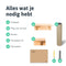 LBB Katten klimmuur - Wand - Incl. 3 muurplanken en 1 krabpaal - Draagkracht 12 kg (1 set)