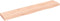vidaXL - Wandschap - 100x20x4 - cm - onbehandeld - massief - eikenhout