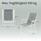 WOLTU campingstoel set van 2 - inklapbare lichtgewicht vouwstoelen 600D Oxford - zwart (2 stuks)