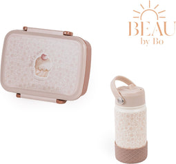 Mrs Ertha Bentobox + Drinkfles - Bouquet Silhouette