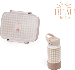 Mrs Ertha Bentobox + Drinkfles - Soft Squares