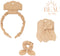 Mrs Ertha Haaraccessoires - Haarband + Scrunchie + Clip met strik - Sunshine