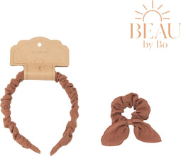 Mrs Ertha Haaraccessoires - Haarband + Scrunchie - Rusted