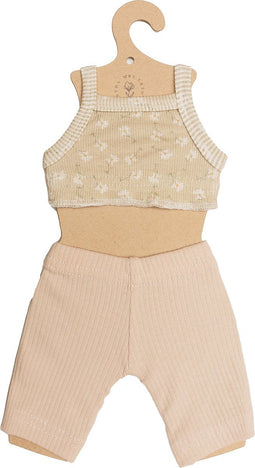Mrs Ertha Loretas Poppenkleding - Leggings Set - 34-36cm - Little Daisys