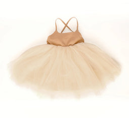 Mrs Ertha Rosie Jurk - Aanpasbare rug - Nude - 5Y