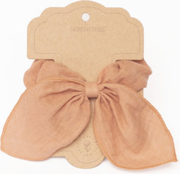 Mrs Ertha Scrunchies met strik - Blush