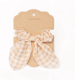 Mrs Ertha Scrunchies met strik - Soft Squares