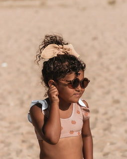 Mrs Ertha Scrunchies met strik - Sunshine