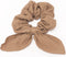 Mrs Ertha Scrunchies met strik - Taupe