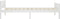 vidaXL - Bedframe - massief - grenenhout - wit - 90x200 - cm