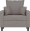 Fauteuil 60 cm stof taupe