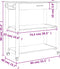 vidaXL - Keukentrolley - MONZA - 84x40x90 - cm - massief - grenenhout