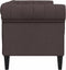 vidaXL - Tweezitsbank - Chesterfield-stijl - stof - donkerbruin